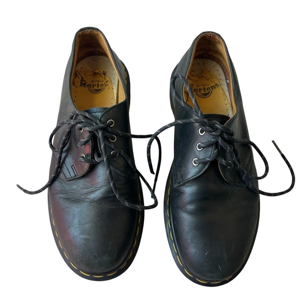 Vintage Dr Marten 1461 Smooth Leather Oxford Shoes Black Men 7